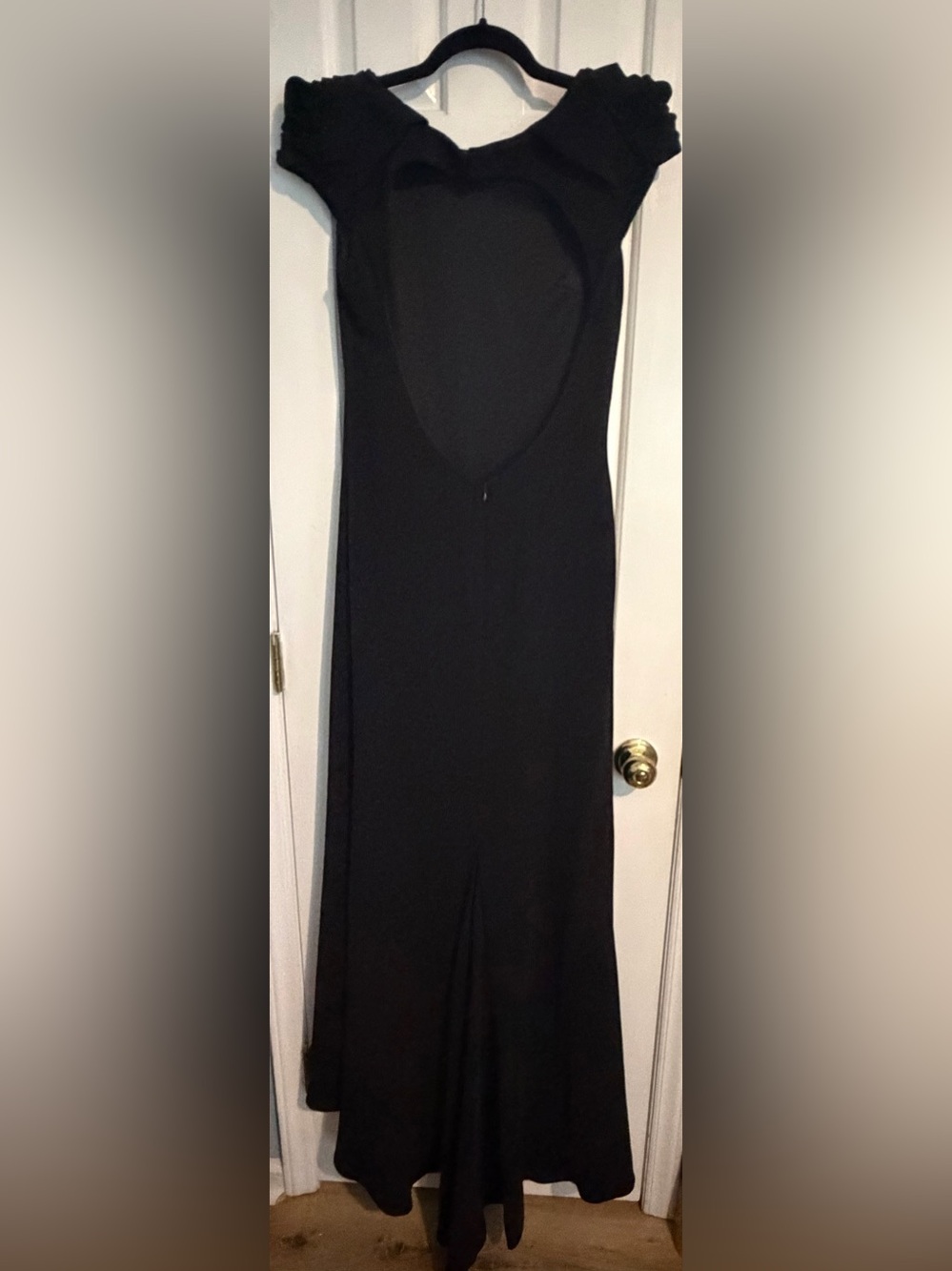 Issue New York Black Gown with Open Back
